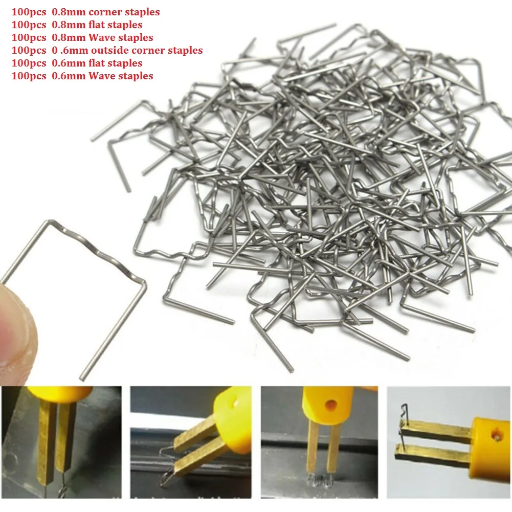 600Pcs Hot Staples Welding Nail For Car Bumper Fender Welder Stapler Plastic Car Bumpe Repair Kit Welding Use Tool Hight Quality
600Pcs Hot Staples Welding Nail For Car Bumper Fender Welder Stapler Plastic Car Bumpe Repair Kit Welding Use Tool Hight Quality