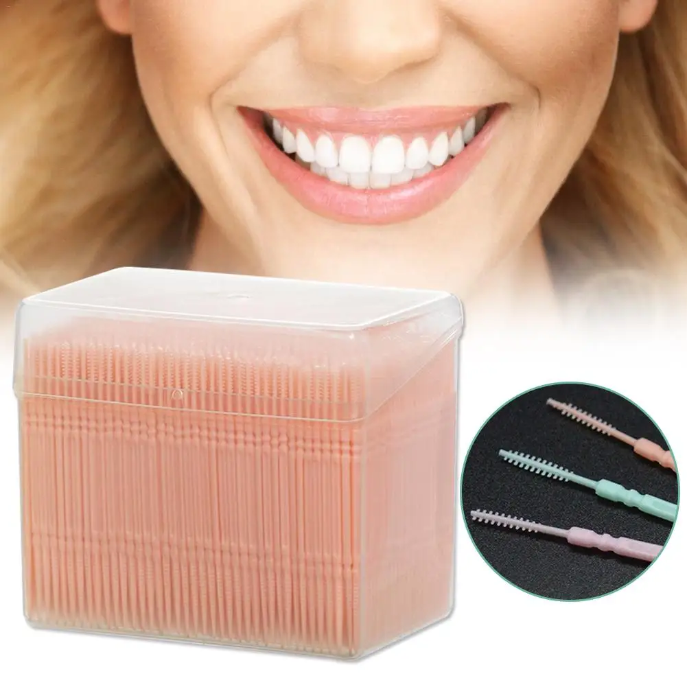 1100PCS Disposable Toothpick Tooth Gap Cleaning Interdental Brush Double-Headed Oral Care Brush Pick Oral Cleaning Plastic Floss
1100PCS Disposable Toothpick Tooth Gap Cleaning Interdental Brush Double-Headed Oral Care Brush Pick Oral Cleaning Plastic Floss