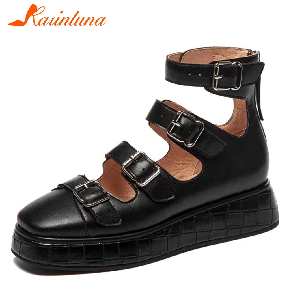 Женские брендовые дизайнерские кеды KARINLUNA, удобные туфли из натуральной кожи на плоской подошве, с пряжкой, весна 2021
Женские брендовые дизайнерские кеды KARINLUNA, удобные туфли из натуральной кожи на плоской подошве, с пряжкой, весна 2021