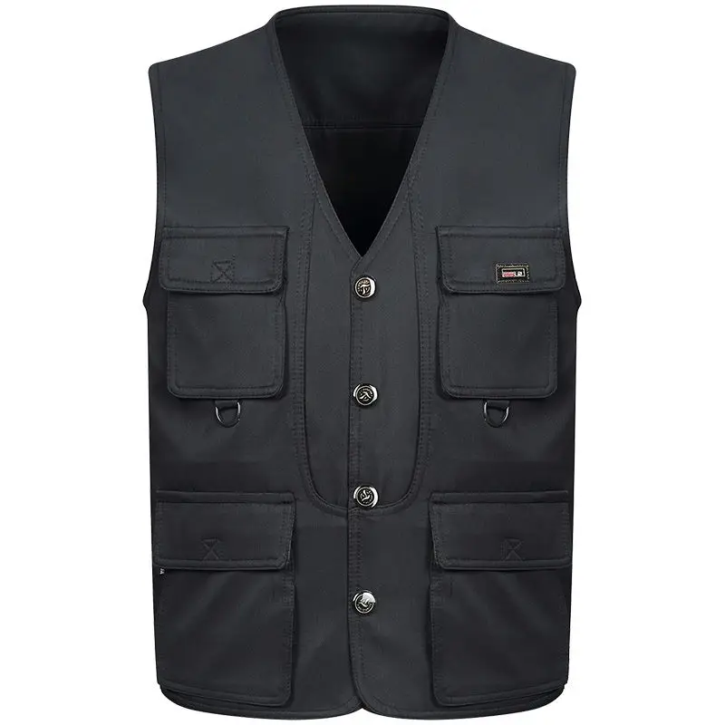 Spring Autumn Vest Middle-aged Old Men Father Vest Shoulder Multi Pocket Fishing Photography Leather Jacket Japanese Streetwear
Spring Autumn Vest Middle-aged Old Men Father Vest Shoulder Multi Pocket Fishing Photography Leather Jacket Japanese Streetwear