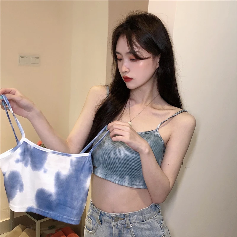 Camisole women's 2021 summer new style inner tube top high elastic hottie tie-dye
Camisole women's 2021 summer new style inner tube top high elastic hottie tie-dye