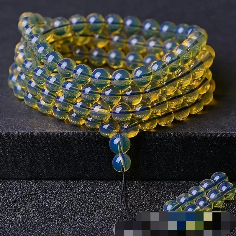 Koraba Fine Jewelry Purified Water Mexican Blue Amber Bracelet Men's and Women's 108 Beeswax Amber Beads Bracelet
Koraba Fine Jewelry Purified Water Mexican Blue Amber Bracelet Men's and Women's 108 Beeswax Amber Beads Bracelet