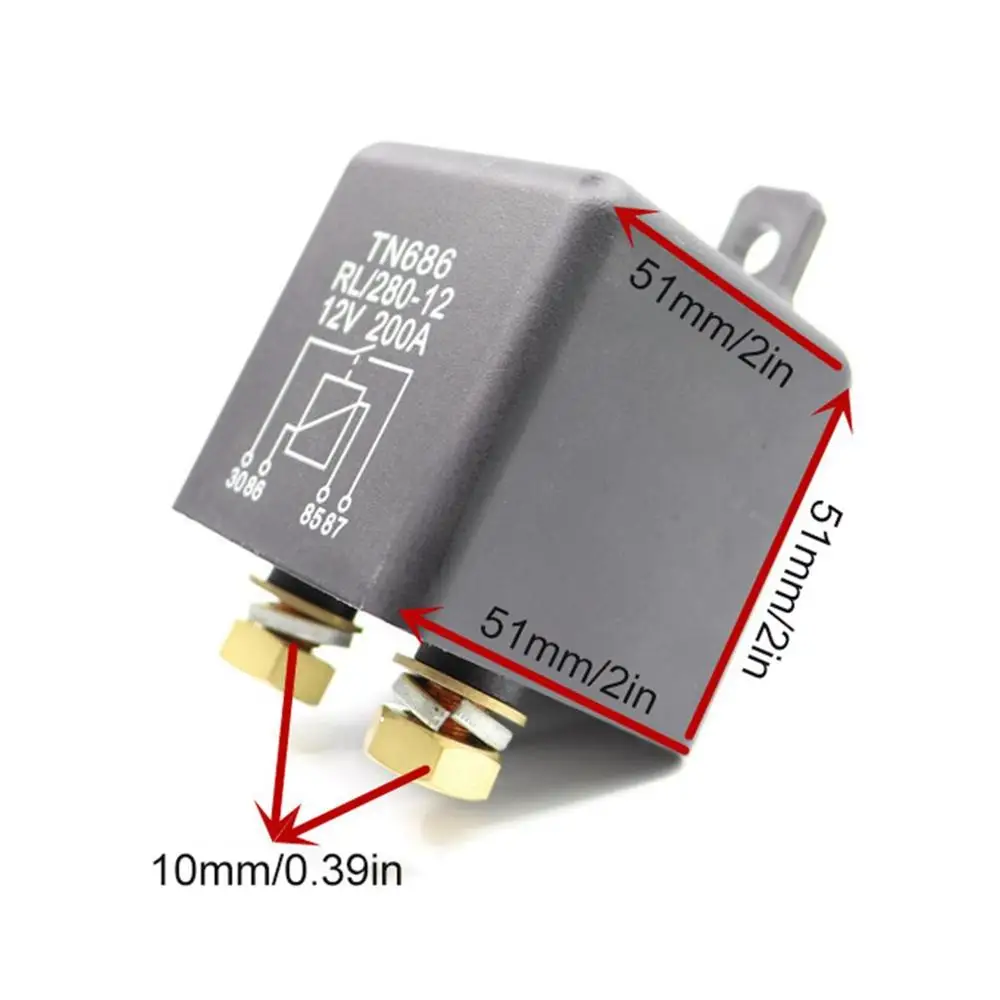 High Current Car Relay Starting Relay 200A Power Automotive Heavy Current Start Relay Car Relay Truck Motor Relay
High Current Car Relay Starting Relay 200A Power Automotive Heavy Current Start Relay Car Relay Truck Motor Relay
