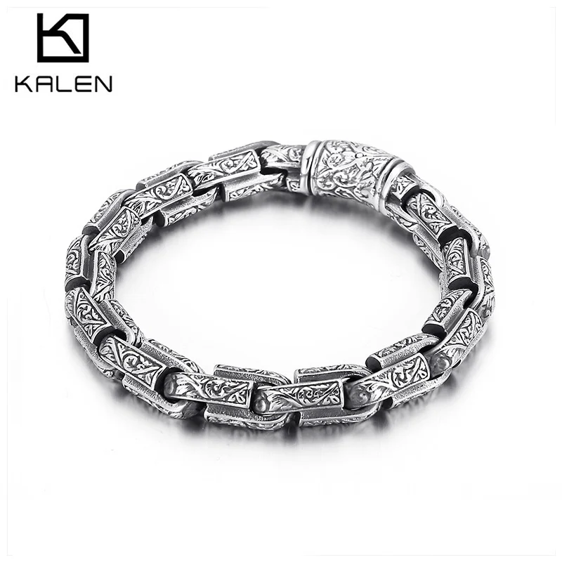 10mm Punk Pattern Link Chain Bracelet Men Stainless Steel 316L 2021 New Charm Jewelry
10mm Punk Pattern Link Chain Bracelet Men Stainless Steel 316L 2021 New Charm Jewelry
