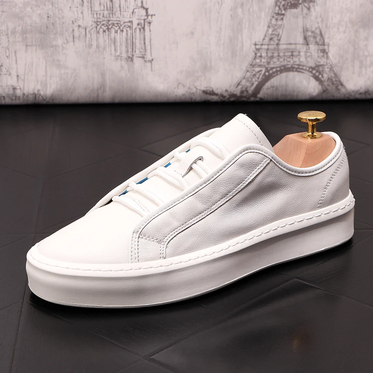 Men designer high quality white Genuine Leather Loafers flat platform shoes Moccasins Man Hip-hop punk board For web celebrity
Men designer high quality white Genuine Leather Loafers flat platform shoes Moccasins Man Hip-hop punk board For web celebrity