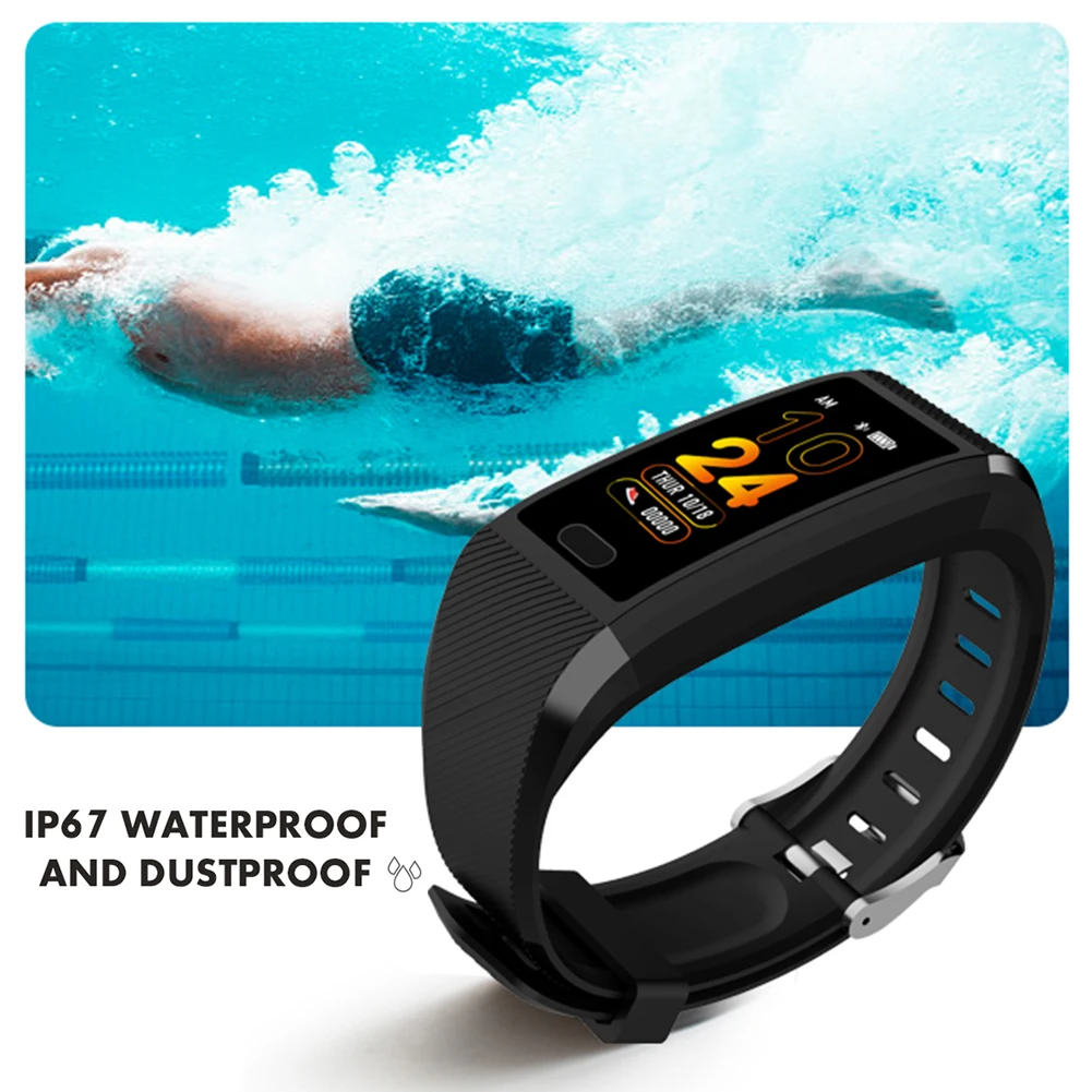 Waterproof Smart Watch Fitness Bracelet Heart Rate Blood Pressure Sleep Monitoring Notification Sport Wristband for iOS Android
Waterproof Smart Watch Fitness Bracelet Heart Rate Blood Pressure Sleep Monitoring Notification Sport Wristband for iOS Android