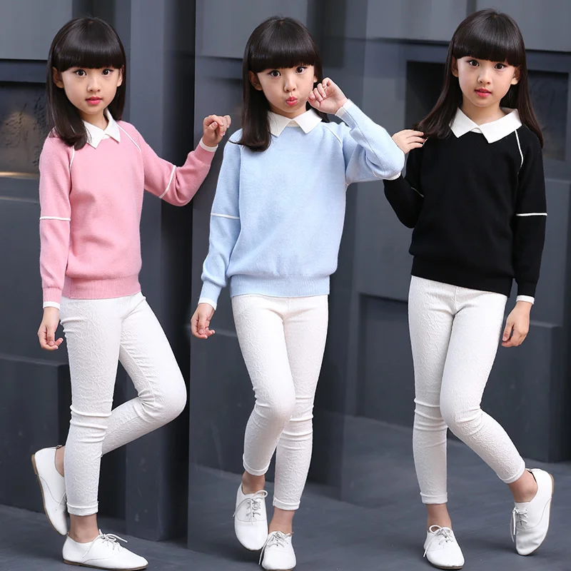 Teenage Girls Sweaters Spring Autumn Girls Long Sleeve Knitted Clothes Children Turn Down Collar Sweaters For Girls 6 810 12Year
Teenage Girls Sweaters Spring Autumn Girls Long Sleeve Knitted Clothes Children Turn Down Collar Sweaters For Girls 6 810 12Year