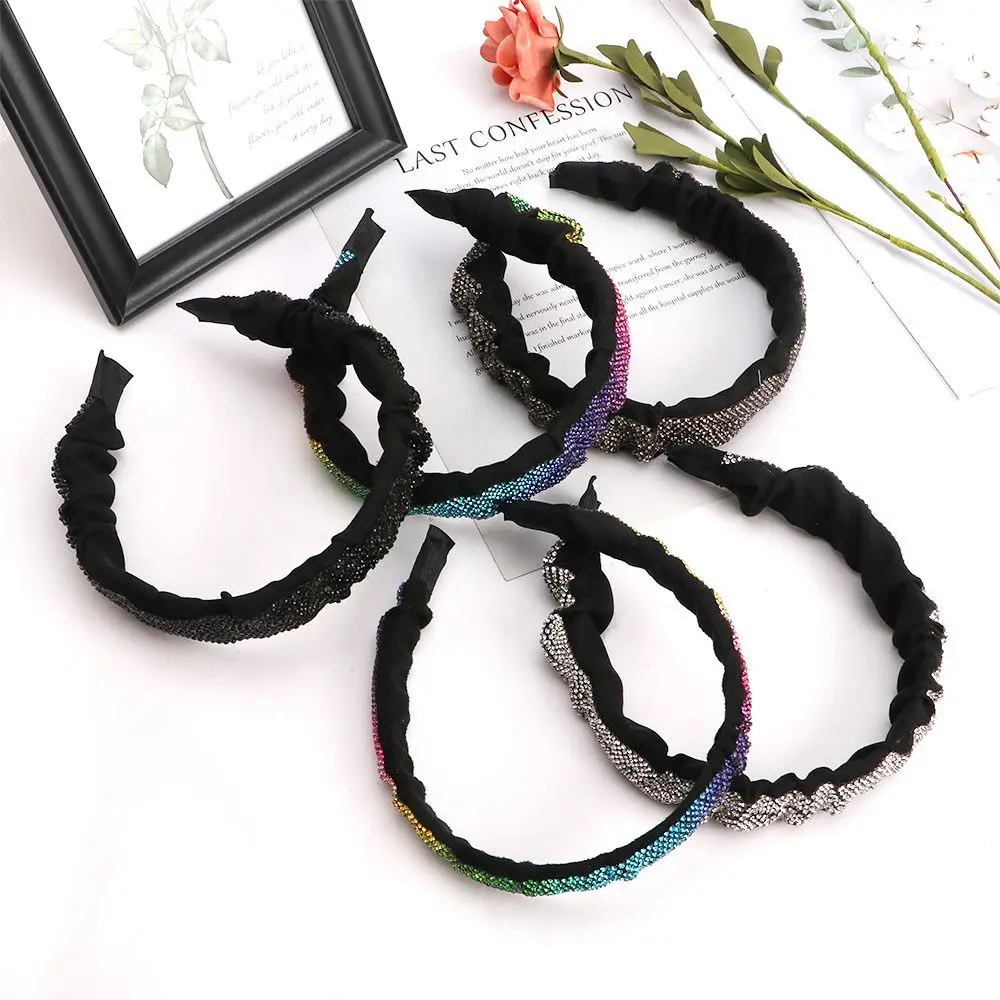 Rainbow Temperament Make up Folds Headband Full Rhinestones Hairbands Korean Style Head Wear Women Hair Accessories
Rainbow Temperament Make up Folds Headband Full Rhinestones Hairbands Korean Style Head Wear Women Hair Accessories