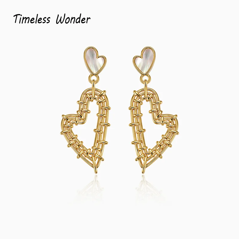 Timeless Wonder Lovely Shell Heart Stud Earrings for Women Designer Jewelry Aretes De Mujer Trendy Ins Egirl Rare Top Cute 4325
Timeless Wonder Lovely Shell Heart Stud Earrings for Women Designer Jewelry Aretes De Mujer Trendy Ins Egirl Rare Top Cute 4325