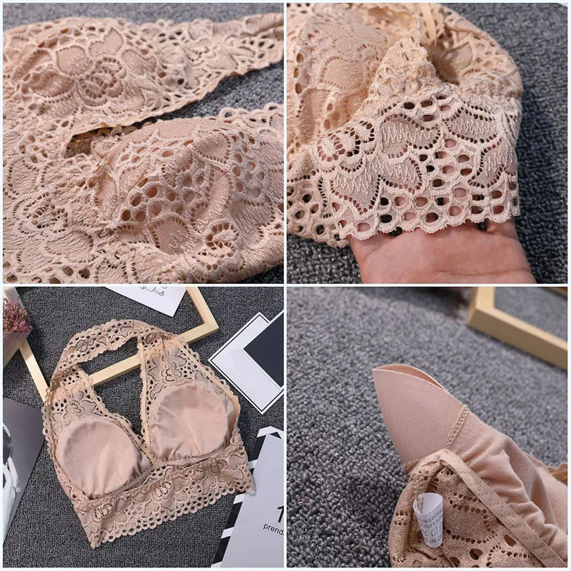 Fashion New Ladies Sexy Lace Print Deep V-Neck Solid Color Camisole Lace Hem Bra Hot Selling
Fashion New Ladies Sexy Lace Print Deep V-Neck Solid Color Camisole Lace Hem Bra Hot Selling
