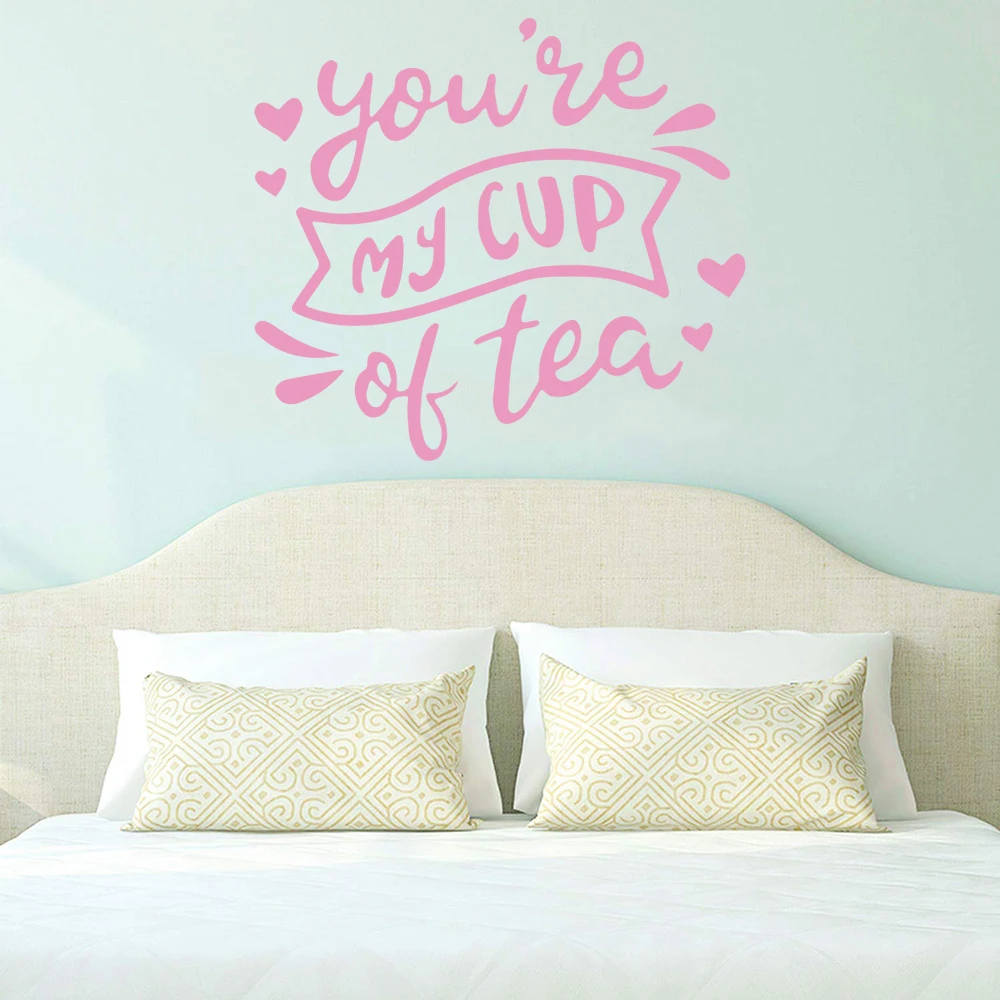 Съемная чашка с надписью my cup of tea|Наклейки на стену| |