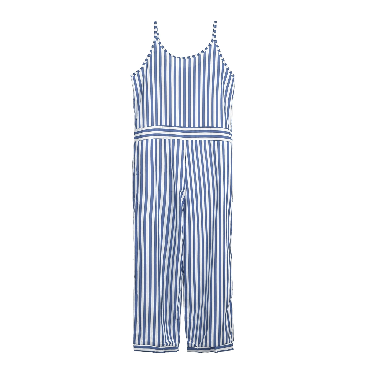 Женский Свободный Летний комбинезон, повседневный полосатый комбинезон без рукавов, комбинезон на бретелях с широкими штанинами 
Женский Свободный Летний комбинезон, повседневный полосатый комбинезон без рукавов, комбинезон на бретелях с широкими штанинами