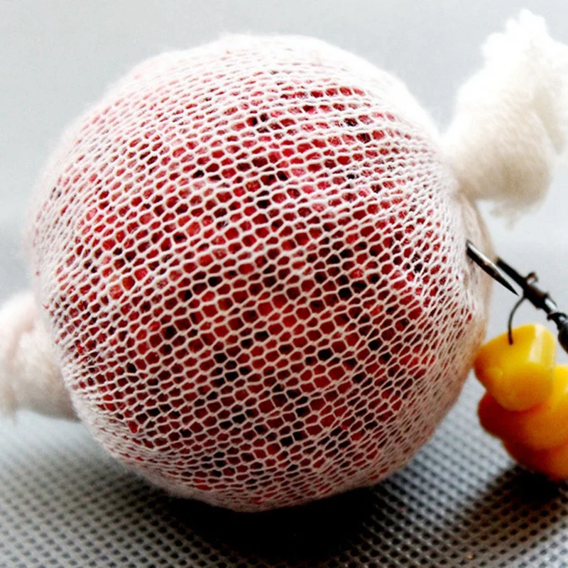 10 Pcs PVA Fishing Mesh Nets Micro-Mesh 5M Refill Carp Fishing Stocking Rig Bait Wrap Bags 25mm Fishing Feeder