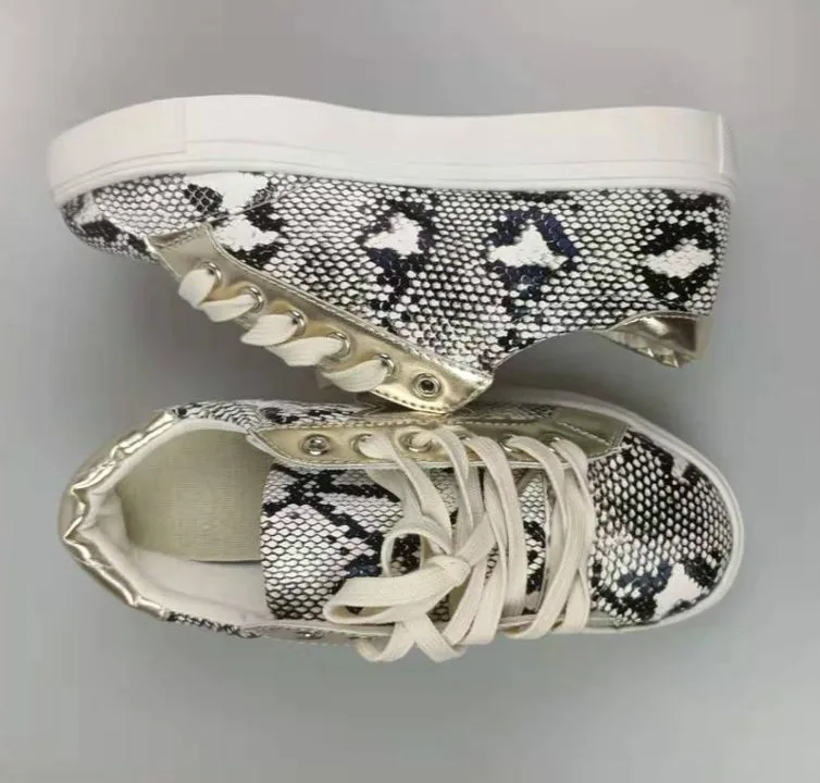 Women Snake Printing PU Leather Vulcanized Shoes Lace up Female Sneakers Fashion 2019 Platform Woman Shoes Walking Footwear
Women Snake Printing PU Leather Vulcanized Shoes Lace up Female Sneakers Fashion 2019 Platform Woman Shoes Walking Footwear