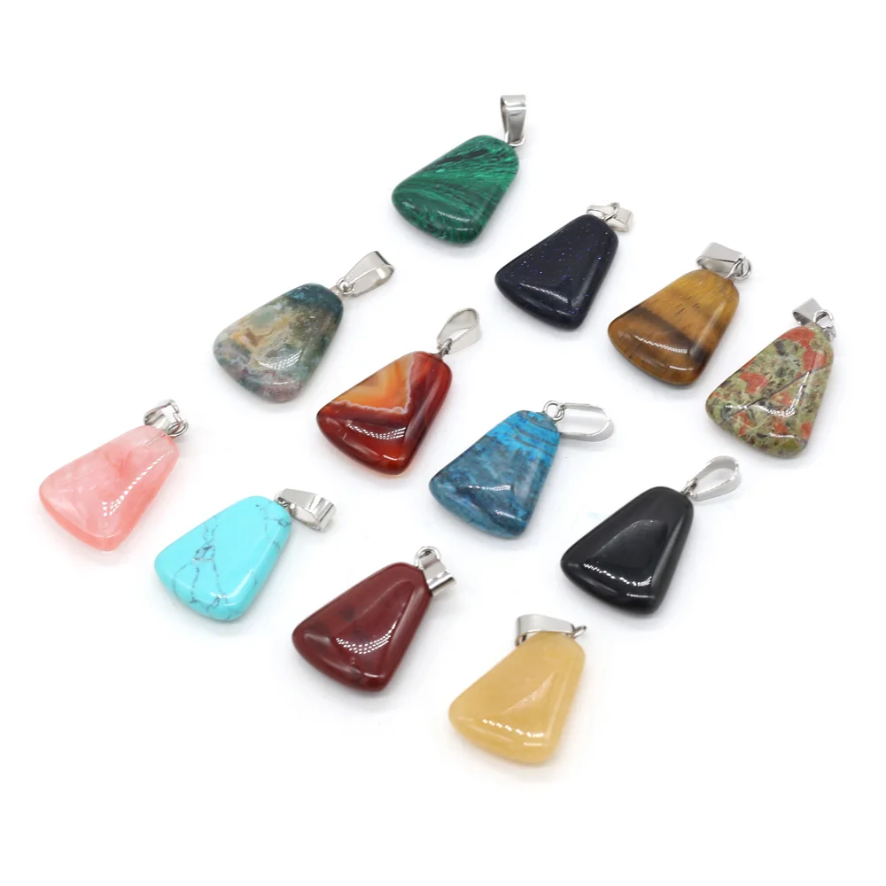 Wholesale25Pcs Natural Semi-precious Stone Malachite Agate Trapezoid PendantDIY Necklace Jewelry Charms for Bracelet Making Gift
Wholesale25Pcs Natural Semi-precious Stone Malachite Agate Trapezoid PendantDIY Necklace Jewelry Charms for Bracelet Making Gift