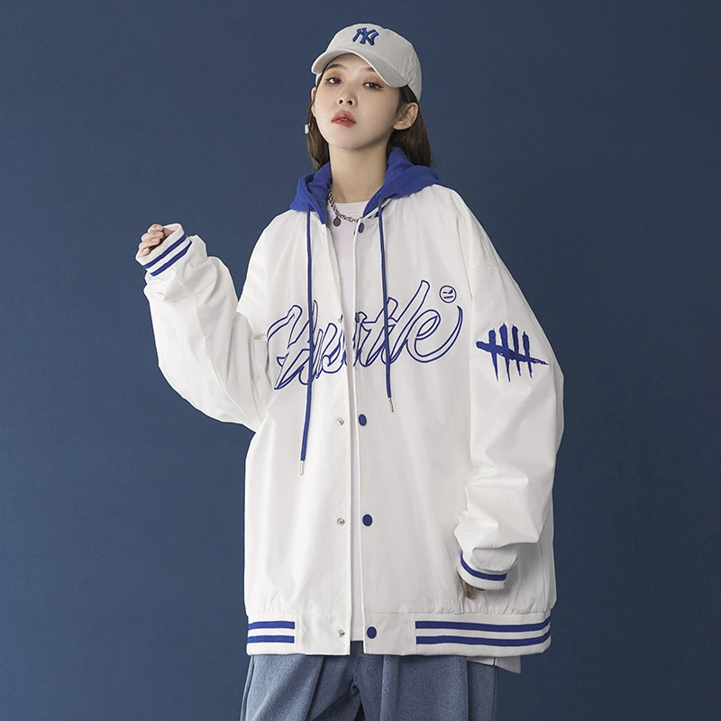 Letter Embroidered Baseball Jersey for Teenage Girls Oversized Streetwear Womens Korean Vintage Fashion Trends Jackets with Hood
Letter Embroidered Baseball Jersey for Teenage Girls Oversized Streetwear Womens Korean Vintage Fashion Trends Jackets with Hood