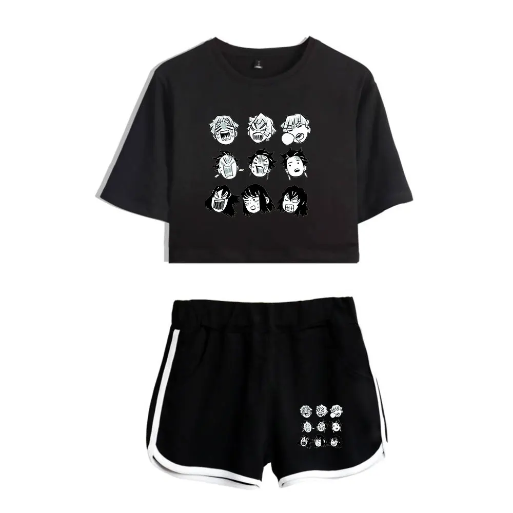 Kimetsu No Yaiba Demon Slayer Anime Cute Sketch Small Avatar Two Pieces Sets Navel Women T-shirts+shorts Sets Harajuku Short Set
Kimetsu No Yaiba Demon Slayer Anime Cute Sketch Small Avatar Two Pieces Sets Navel Women T-shirts+shorts Sets Harajuku Short Set
