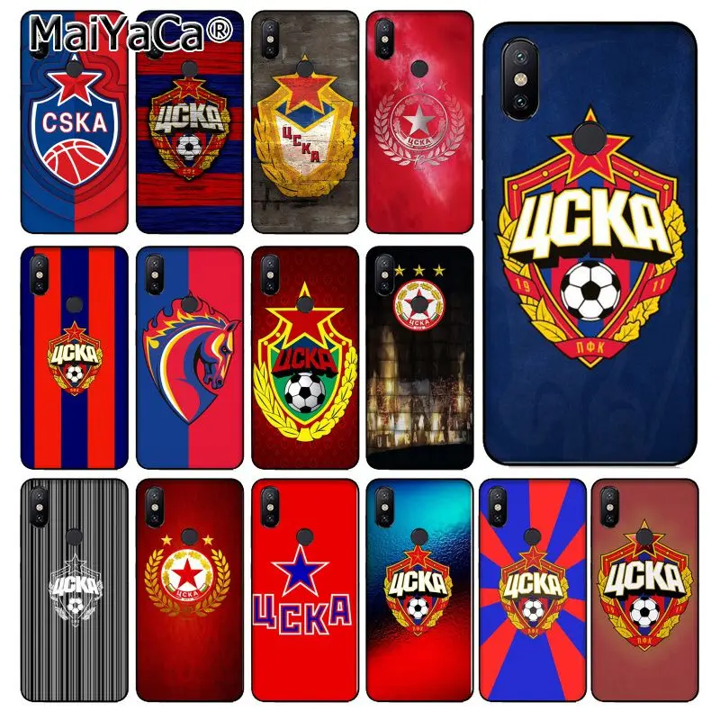 Мягкий чехол из ТПУ для телефона MaiYaCa PFC ЦСКА футбольной команды Москвы xiaomi mi 6 8 se