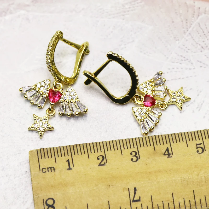4 Pairs Heart shape drop earrings Star earrings dangle earrings New design Heart shape earrings for women 728
4 Pairs Heart shape drop earrings Star earrings dangle earrings New design Heart shape earrings for women 728