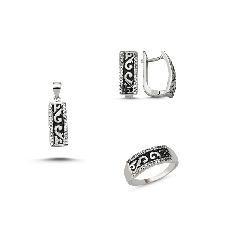 Silverlina Silver Zircon Stone Set
Silverlina Silver Zircon Stone Set