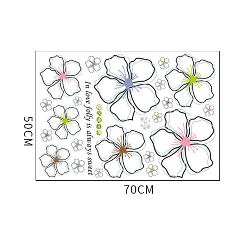 Room Decoration Wall Sticker Multi-color Five-leaf Small Flower Home Kitchen Sticker Vinyl Home Decoration Art Detachable
Room Decoration Wall Sticker Multi-color Five-leaf Small Flower Home Kitchen Sticker Vinyl Home Decoration Art Detachable