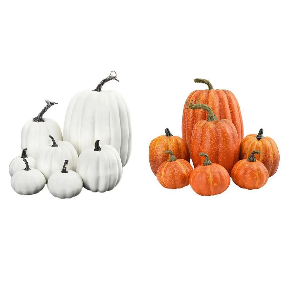 7PCS/Set Halloween Artificial Pumpkins Harvest Fall Harvest Thanksgiving Home Decor Photography Props
7PCS/Set Halloween Artificial Pumpkins Harvest Fall Harvest Thanksgiving Home Decor Photography Props