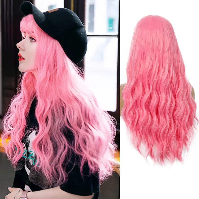 Wig for Women Long Wavy Wigs with Bangs Synthetic Cosplay Party Daily Natural Heat Resistant Wig
Wig for Women Long Wavy Wigs with Bangs Synthetic Cosplay Party Daily Natural Heat Resistant Wig