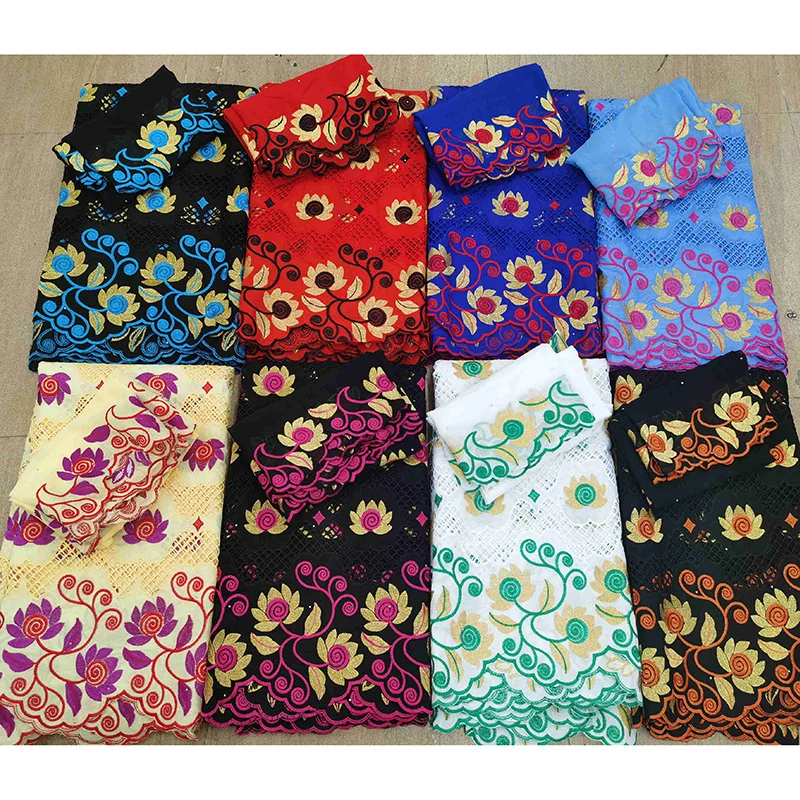 Women dresses Swiss Voile Lace HLS11 embroidered golden-red color flower with stones hollowed out royal blue 100% Cotton fabric
Women dresses Swiss Voile Lace HLS11 embroidered golden-red color flower with stones hollowed out royal blue 100% Cotton fabric