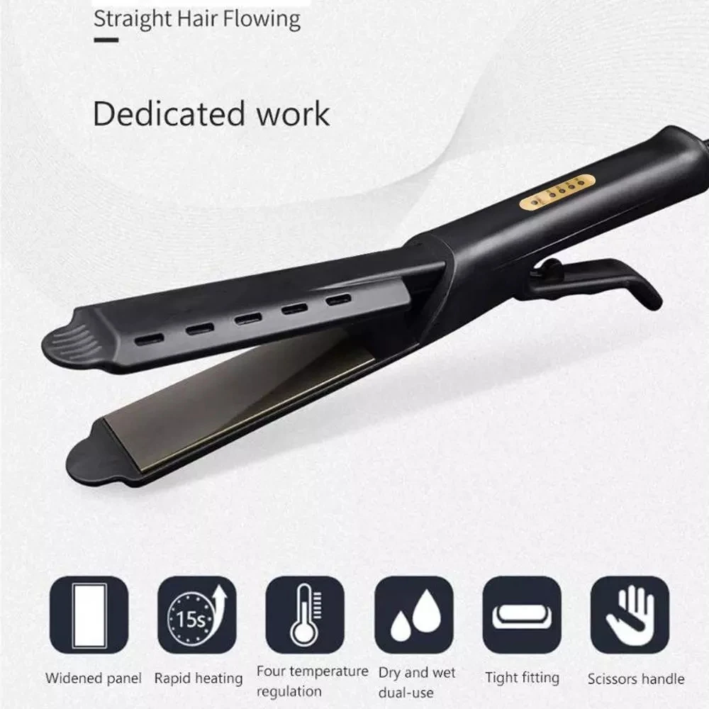 Hair Straightener Four-gear temperature adjustment Ceramic Tourmaline Ionic Flat Iron Curling iron Hair curler For Women hair
Hair Straightener Four-gear temperature adjustment Ceramic Tourmaline Ionic Flat Iron Curling iron Hair curler For Women hair