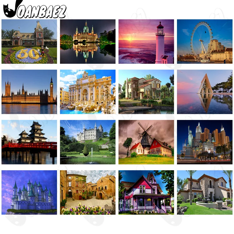 Nordic Architecture Landscape Diamond Painting 5D Diy Ferris Wheel Square Diamond Inlaid Wall Art Nordic Home Room Decoration 
Nordic Architecture Landscape Diamond Painting 5D Diy Ferris Wheel Square Diamond Inlaid Wall Art Nordic Home Room Decoration