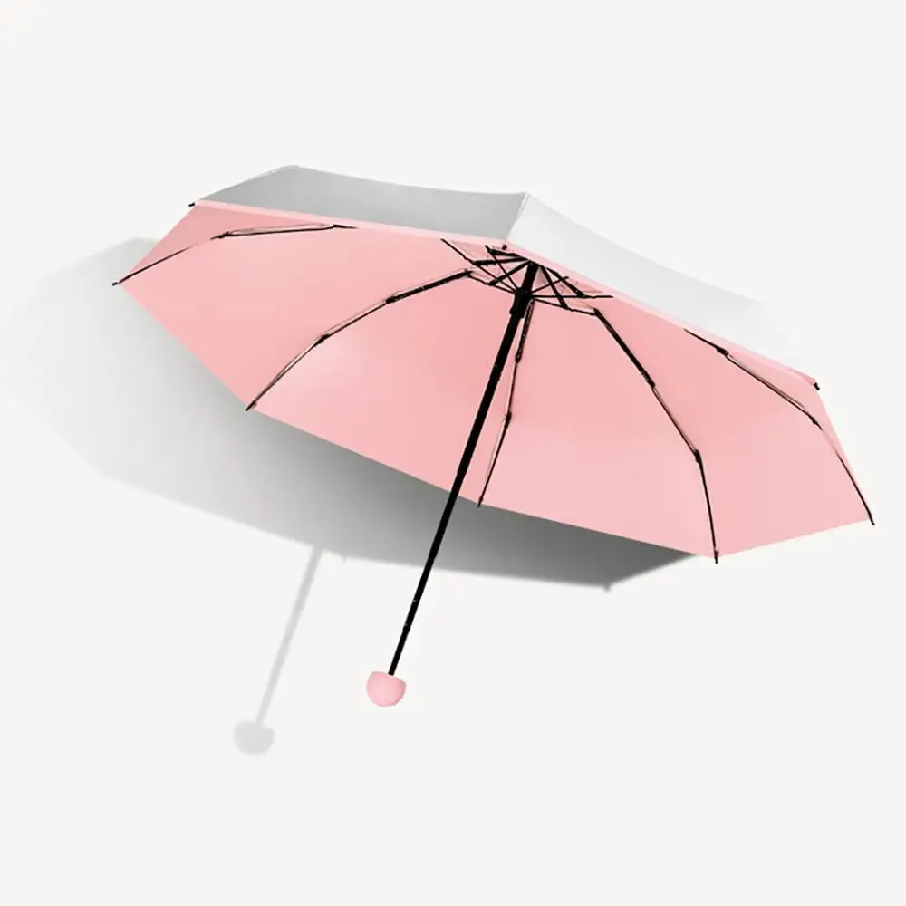 Plastic Sun Umbrella Female Titanium Silver Sunscreen Small Fresh Sunny And Rain Dual-use Ultra-light Folding Umbrella 
Plastic Sun Umbrella Female Titanium Silver Sunscreen Small Fresh Sunny And Rain Dual-use Ultra-light Folding Umbrella