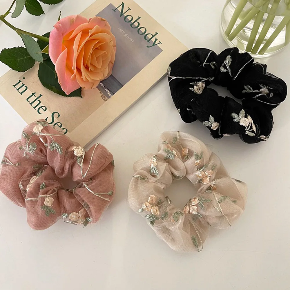 New Elegant Flower Ponytail Holder Girls Women Lace Scrunchies Floral Hair Rope Mesh Hair Clips
New Elegant Flower Ponytail Holder Girls Women Lace Scrunchies Floral Hair Rope Mesh Hair Clips