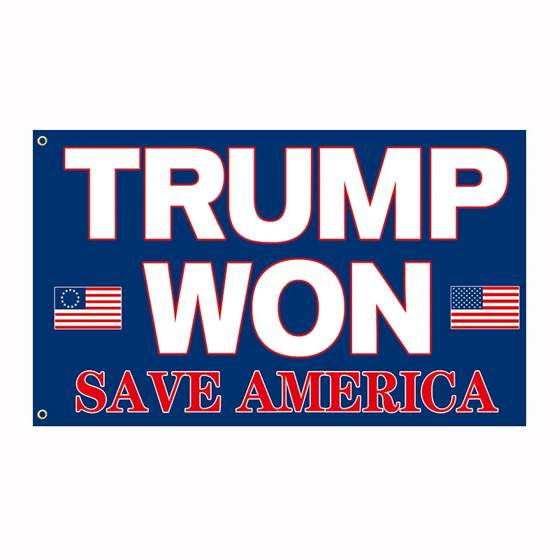 3x5ft TRUMP WON SAVE AMERICA Flag Donald Trump Won Democrats Cheated Flying Hanging Protest March Banner Sign
3x5ft TRUMP WON SAVE AMERICA Flag Donald Trump Won Democrats Cheated Flying Hanging Protest March Banner Sign
