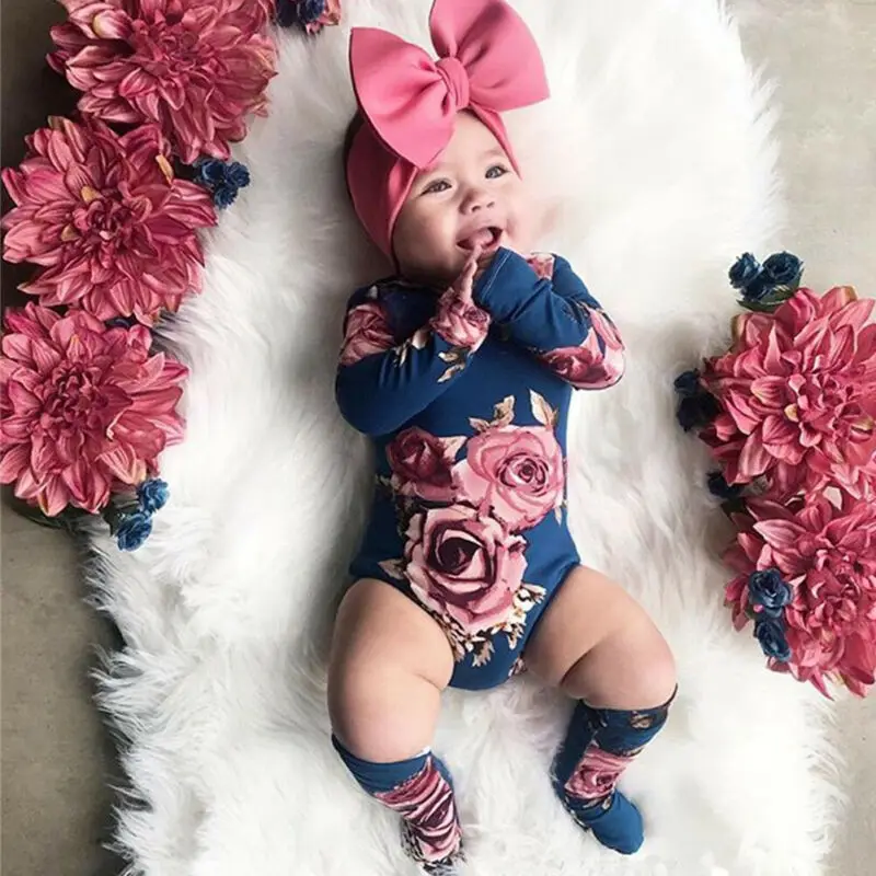 Newborn Baby Long Sleeve Romper Large Floral Jumpsuit Girl Warm Leg Socks Outfit 0-24M
Newborn Baby Long Sleeve Romper Large Floral Jumpsuit Girl Warm Leg Socks Outfit 0-24M