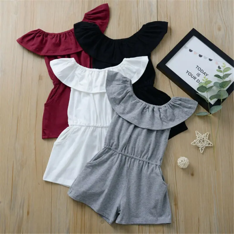 1-4T Toddler Baby Girls Fashion Romper One-Pieces Off Shoulder Casual Summer Romper Elegant
1-4T Toddler Baby Girls Fashion Romper One-Pieces Off Shoulder Casual Summer Romper Elegant