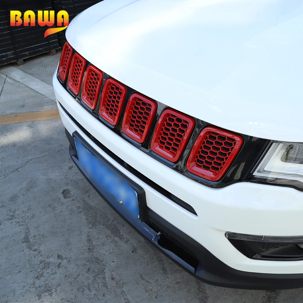 BAWA Car Exterior Front Grilles Mesh Cover Trim Decoration Stickers Accessories for Jeep Compass 2017 +
BAWA Car Exterior Front Grilles Mesh Cover Trim Decoration Stickers Accessories for Jeep Compass 2017 +