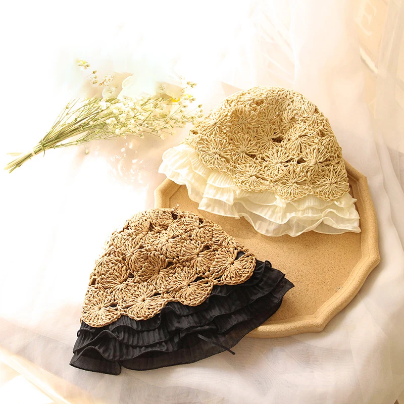 2021 New Summer Kids Girls Straw Hollow Breathable Hats Girl Baby Lace Elegant Princess Hats Children Kid Holiday Accessories
2021 New Summer Kids Girls Straw Hollow Breathable Hats Girl Baby Lace Elegant Princess Hats Children Kid Holiday Accessories