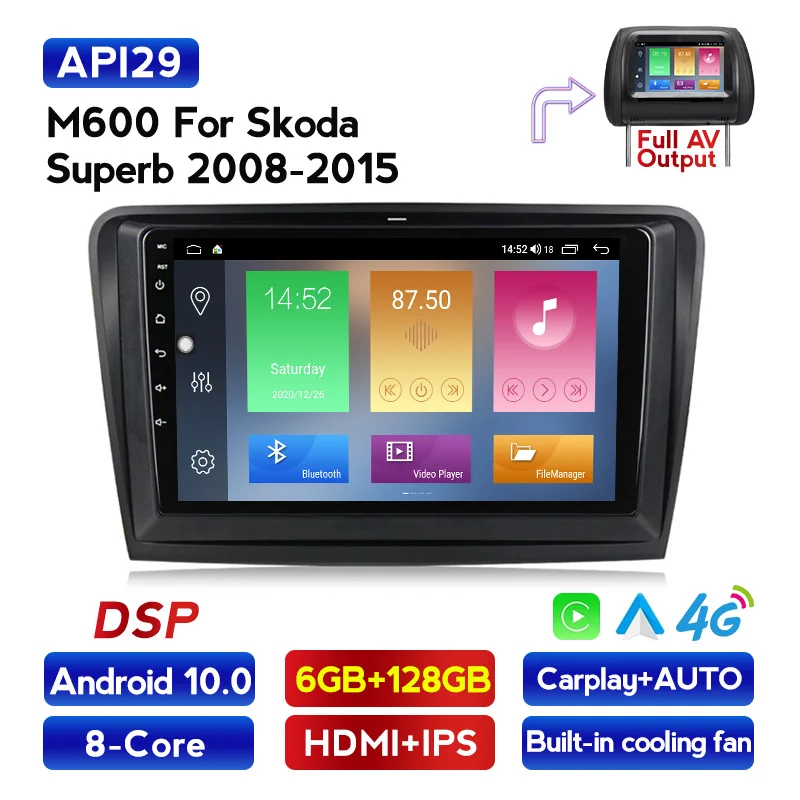 1280*720 IPS Android 10 8Core 6 + 128G Carplay для Skoda Superb 2 B6 2008-2015 Автомагнитола мультимедийный видеоплеер навигатор GPS
1280*720 IPS Android 10 8Core 6 + 128G Carplay для Skoda Superb 2 B6 2008-2015 Автомагнитола мультимедийный видеоплеер навигатор GPS