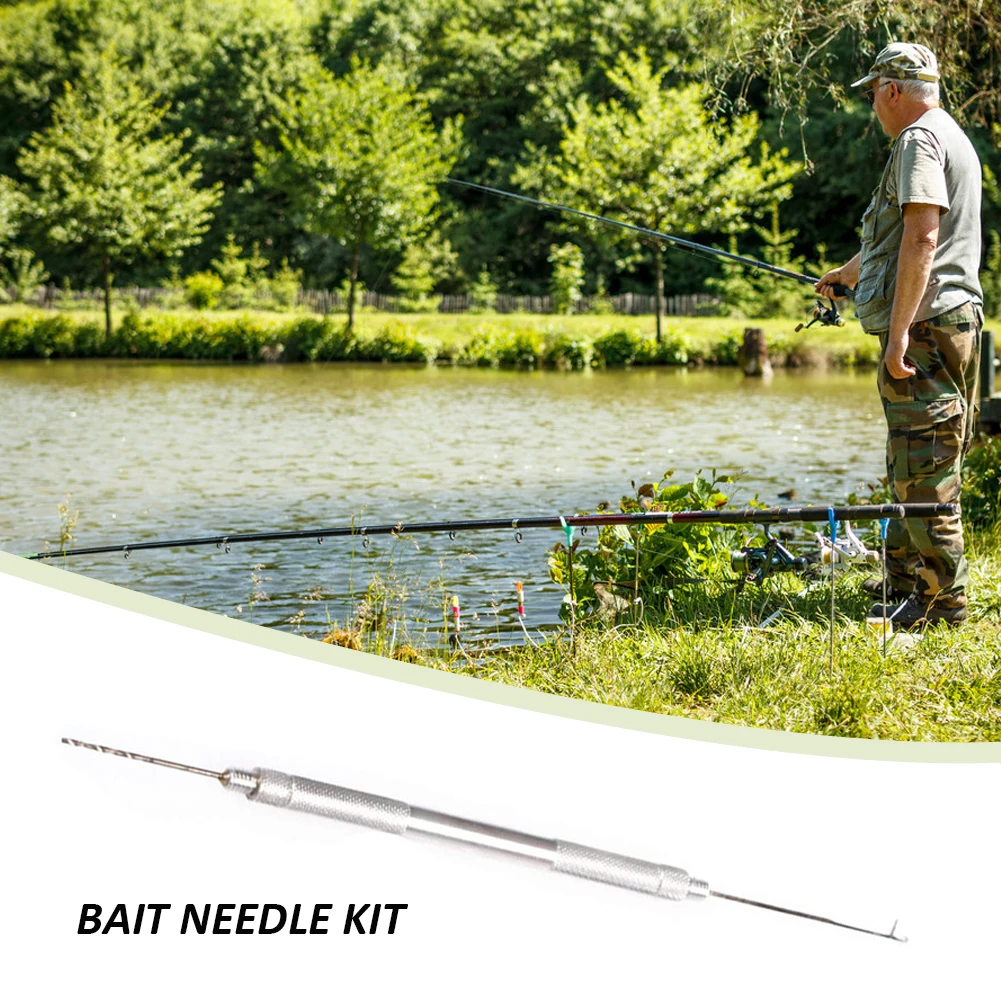 Carp Fishing Rigging Bait Needle Kit Tool Set Bait Drill Stringer Needle Aluminum Alloy Tackle Fishing Bait Boilie Drill Needle
Carp Fishing Rigging Bait Needle Kit Tool Set Bait Drill Stringer Needle Aluminum Alloy Tackle Fishing Bait Boilie Drill Needle