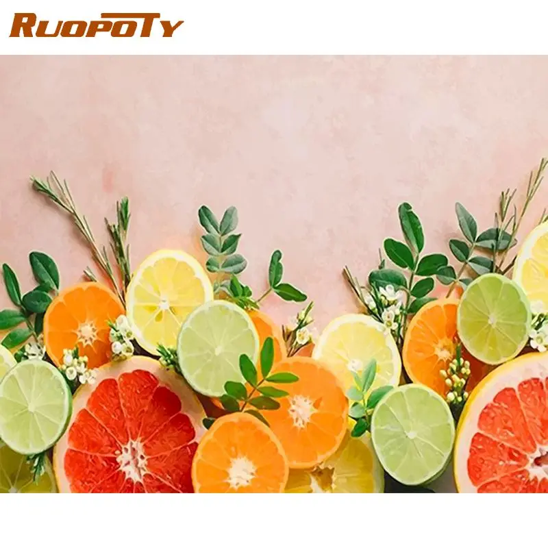RUOPOTY Frameless Painting By Numbers DIY 60X75cm Wall Art Fruit Paint By Number For Adult And Child on Canvas Home Decor Gift
RUOPOTY Frameless Painting By Numbers DIY 60X75cm Wall Art Fruit Paint By Number For Adult And Child on Canvas Home Decor Gift