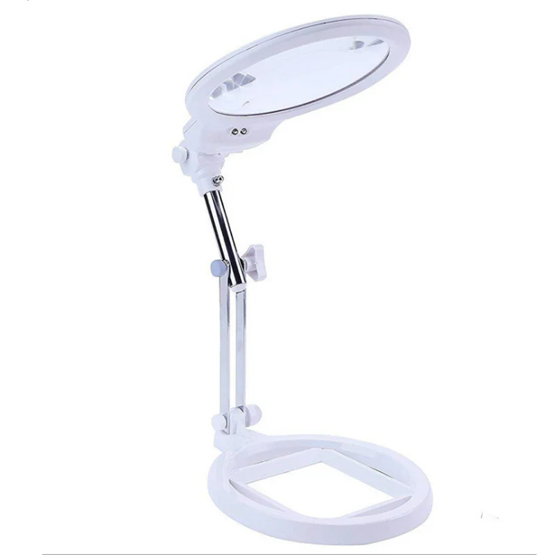 Folding lighting magnifying glass LED lighting tool electric iron repair/table lamp/skin care beauty tool
Folding lighting magnifying glass LED lighting tool electric iron repair/table lamp/skin care beauty tool