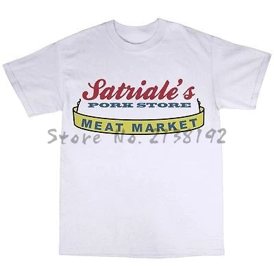 

Satriale's Pork Store T-Shirt 100% Cotton The Sopranos Tribute men's top tees cotton t-shirt men new brand tops