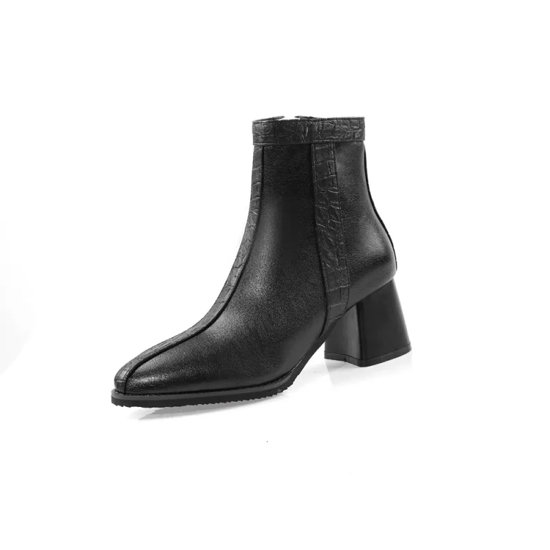 Big Size 9 10 11-17 boots women shoes ankle boots for women ladies boots shoes woman winter Stitching color side zipper tip 
Big Size 9 10 11-17 boots women shoes ankle boots for women ladies boots shoes woman winter Stitching color side zipper tip