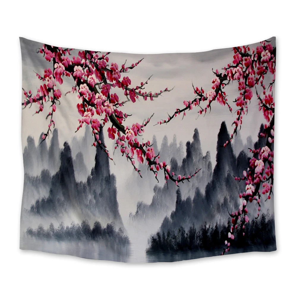 Chinese Style Ink Painting Wall Decor Bedspread Coverlet Wall Art Sheet Towel Throw Window Curtain Comfort Dining Room
Chinese Style Ink Painting Wall Decor Bedspread Coverlet Wall Art Sheet Towel Throw Window Curtain Comfort Dining Room