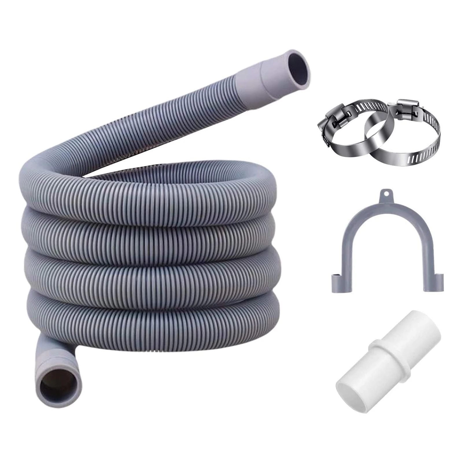 1.5m Extendable Drain Hose Extension Pipe Kit 19mm-28mm Cuff For Siemens Electrolux Washing Machines Dishwashers
1.5m Extendable Drain Hose Extension Pipe Kit 19mm-28mm Cuff For Siemens Electrolux Washing Machines Dishwashers