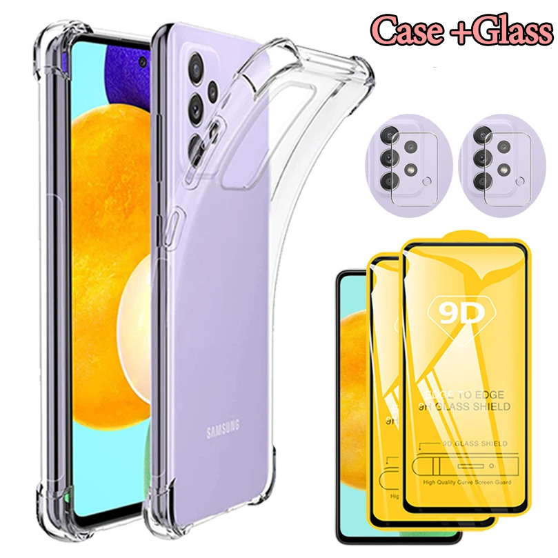 A22 A 32 Reinforced Shockproof Cover for Samsung Galaxy A72/A51 A52 4G 5G Silicone Case +Glass Samsung A 52 A22 A32 clear Cover
A22 A 32 Reinforced Shockproof Cover for Samsung Galaxy A72/A51 A52 4G 5G Silicone Case +Glass Samsung A 52 A22 A32 clear Cover