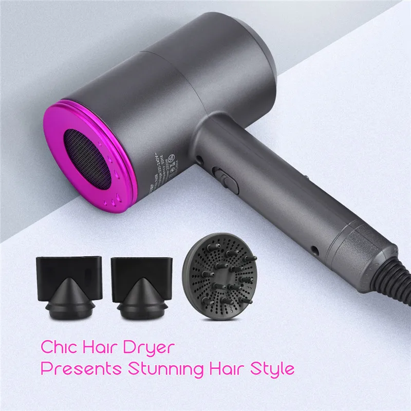 2019 Negative Ionic Hair Dryer Salon Styling Tools Hairdryer Hot Cold Wind Blow Dryer Fast Straight Hot Air Styler + Nozzles P40
2019 Negative Ionic Hair Dryer Salon Styling Tools Hairdryer Hot Cold Wind Blow Dryer Fast Straight Hot Air Styler + Nozzles P40
