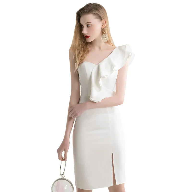 DEAT Women White Sexy Knee-length Dress New Asymmetric Neck Sleeveless Ruffles Loose Fit Fashion Tide Spring Summer 2021 GX159
DEAT Women White Sexy Knee-length Dress New Asymmetric Neck Sleeveless Ruffles Loose Fit Fashion Tide Spring Summer 2021 GX159