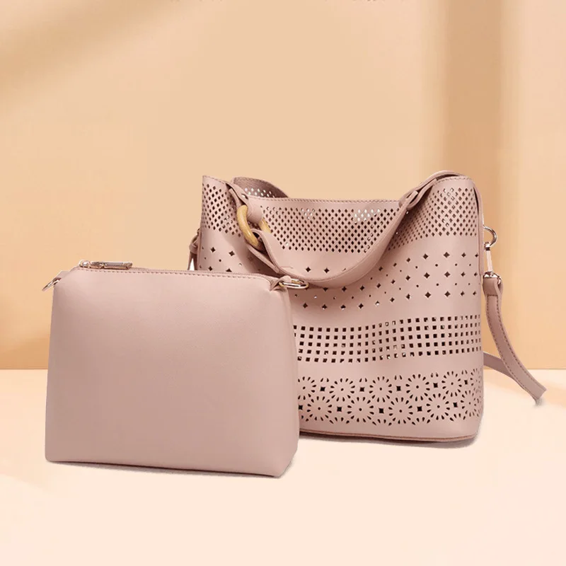 High Quality Ladies Shoulder Bags Female Leather Hollow Out Crossbody Messenger Bags Tote Bag Bolsa Women Tassel Composite Bags
High Quality Ladies Shoulder Bags Female Leather Hollow Out Crossbody Messenger Bags Tote Bag Bolsa Women Tassel Composite Bags