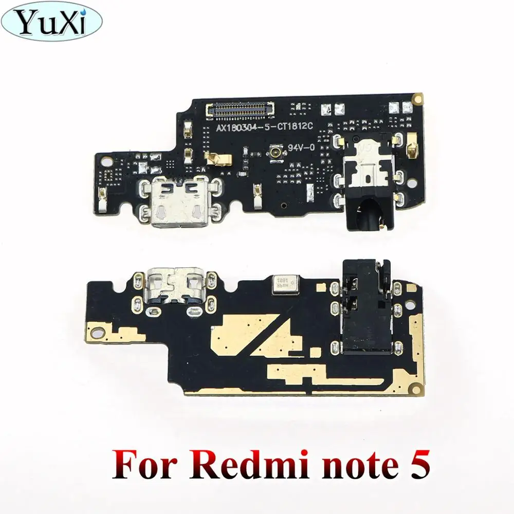 

Гибкий кабель YuXi для зарядного порта USB Xiaomi Redmi Note 5, запасная часть для Xiaomi Redmi Note5 Micro Dock Connector Board
